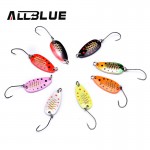 ALLBLUE 4g 30mm Copper Spoon Fishing Lure Metal Lures Hard Baits MOMO Spoon Mixed Colours Isca Artificial Trout Lure