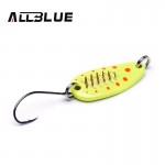 ALLBLUE 4g 30mm Copper Spoon Fishing Lure Metal Lures Hard Baits MOMO Spoon Mixed Colours Isca Artificial Trout Lure