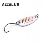 ALLBLUE 4g 30mm Copper Spoon Fishing Lure Metal Lures Hard Baits MOMO Spoon Mixed Colours Isca Artificial Trout Lure