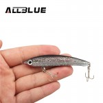 ALLBLUE 5pcs Simulation Fishing Lure 80mm/14g  Sinking Artificial Bait Shad Minnow 3D Eye Wobbler Bass Lure Fishing Tackle peche