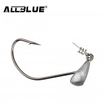 ALLBLUE Barbed Fishing Hooks With Lead Single Hook Fishhooks 11g 16g 21g 2pcs/lot Fishing Tackle