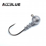 ALLBLUE Exposed Lead Jig Head 3.5g 5g 7g 10g Barbed Hook 10pcs/lot Soft Lure Jigging Hook Fishing Hooks