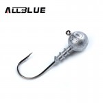 ALLBLUE Exposed Lead Jig Head 3.5g 5g 7g 10g Barbed Hook 10pcs/lot Soft Lure Jigging Hook Fishing Hooks