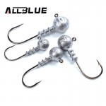 ALLBLUE Exposed Lead Jig Head 3.5g 5g 7g 10g Barbed Hook 10pcs/lot Soft Lure Jigging Hook Fishing Hooks