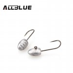 ALLBLUE Exposed Lead Jig Head 3g Barbed Hook 10pcs/lot Soft Lure Jigging Hook Fishing Hooks Fishing Tackle