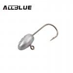 ALLBLUE Exposed Lead Jig Head 3g Barbed Hook 10pcs/lot Soft Lure Jigging Hook Fishing Hooks Fishing Tackle