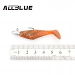 ALLBLUE Exposed Lead Jig Head 3g Barbed Hook 10pcs/lot Soft Lure Jigging Hook Fishing Hooks Fishing Tackle