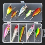 ALLBLUE Fishing Lure  Minnow/Popper/Wobbler Spoon Metal Lure Soft Bait Fishing Lure Kit Isca Artificial Mixed Color/Style/Weight