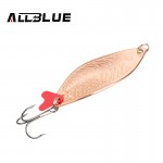 ALLBLUE Fishing Lure Spoon Bait 25g 7cm Artificial Lures Spinner Lure Metal Bait Fishing Tackle Armed With Treble Hook