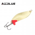 ALLBLUE Fishing Lure Spoon Bait 25g 7cm Artificial Lures Spinner Lure Metal Bait Fishing Tackle Armed With Treble Hook