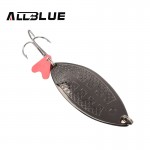 ALLBLUE Fishing Lure Spoon Bait 25g 7cm Artificial Lures Spinner Lure Metal Bait Fishing Tackle Armed With Treble Hook