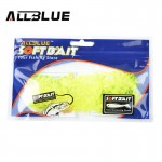 ALLBLUE Mini Fishing Lure Soft Bait Lure 25mm/0.27g 100pcs/lot 5 Colors Grub Worm Carp Fishing Tackle Isca Artificial