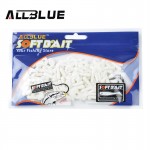 ALLBLUE Mini Fishing Lure Soft Bait Lure 25mm/0.27g 100pcs/lot 5 Colors Grub Worm Carp Fishing Tackle Isca Artificial