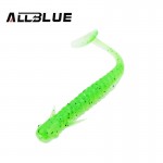 ALLBLUE New 80mm/2g Vivid Soft Lures 8pcs/lot Artificial Loach Fishing Bait  Swimbait Fishing Worm Fishing Tackle Fishing Lures