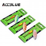 ALLBLUE New Long Fishing Lures 4# 11.5g 80mm Copper Spinner Metal Bait Fishing Tackle Customized For Pike