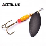 ALLBLUE New Long Fishing Lures 4# 11.5g 80mm Copper Spinner Metal Bait Fishing Tackle Customized For Pike