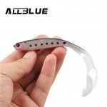 ALLBLUE Soft Bait 4pcs/lot 12.5cm 6g Single Tail Grub Minnow Fishing Lure isca artificial