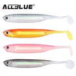 ALLBLUE Soft Lure 6pcs/lot 2.2g/70mm for Fishing Shad Fishing Swimbaits Jig Head Soft Lure Fly Fishing Bait Paddle Tail Lures