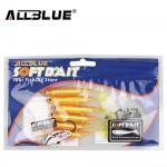 ALLBLUE Soft Lure 6pcs/lot 2.2g/70mm for Fishing Shad Fishing Swimbaits Jig Head Soft Lure Fly Fishing Bait Paddle Tail Lures