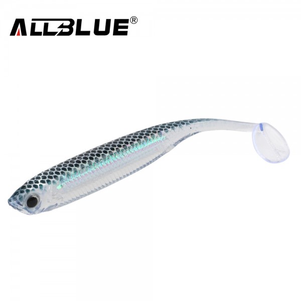 ALLBLUE Soft Lure 6pcs/lot 2.2g/70mm for Fishing Shad Fishing Swimbaits Jig Head Soft Lure Fly Fishing Bait Paddle Tail Lures