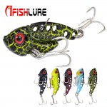 Afishlure 7g/12g/16g Metal VIB with Treble Hook Artificial Lure Spoon Fishing Lure artificial bait cicada lure bass vib bait