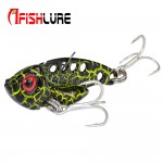 Afishlure 7g/12g/16g Metal VIB with Treble Hook Artificial Lure Spoon Fishing Lure artificial bait cicada lure bass vib bait