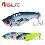 Afishlure 7g/12g/16g Metal VIB with Treble Hook Artificial Lure Spoon Fishing Lure artificial bait cicada lure bass vib bait