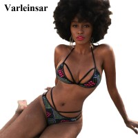 african print 2 piece swimsuit