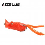 Allblue High Quality Popper  Frog Lure 60mm/15.5g Snakehead Lure Topwater Simulation Toad Frog Fishing Lure Soft Bass Bait