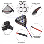 Aluminum Alloy 80cm Retractable Fishing Net Telescoping Foldable Landing Net Pole Folding Landing Net For Fly Fishing