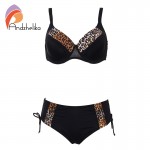 Andzhelika Newest 2016 Bikinis Women Swimsuit Sexy Patchwork Plus Size Swimwear Large Cup Bathing Suit Monokini XL-5XL AK1516