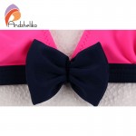 Andzhelika Swimsuit for girls 2017 Summer Girls Bikini Cute Bow Children Swimwear Children Girl Swimming Suit Kid Bathing Suit