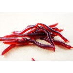 Anmuka 100pcs 4cm 0.19g Soft Lure Red Worms EarthWorm Fishing Baits Worms Trout Fishing Lures fishing tackle fishing spoon jigs