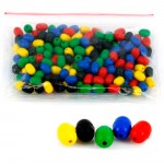 Anmuka 100pcs mixed color fishing float spece beans Anti-collision fishing gear accessories sea fishing plastic sinker 41003-100