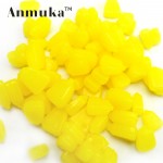 Anmuka 100pcs yellow color soft fishing lure Grass Carp Baits Corn kernels Baits jig soft carp fishing tackle 21010-100