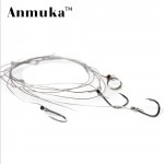 Anmuka 1pcs String Hook 5# 6# 7# 8# 9# 10# 11# 12# Explosion Fishhooks Carbon Steel Bait Holder Fishing Hooks Set