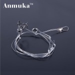 Anmuka 1pcs String Hook 5# 6# 7# 8# 9# 10# 11# 12# Explosion Fishhooks Carbon Steel Bait Holder Fishing Hooks Set