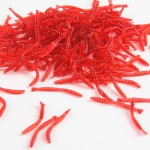 Anmuka 200pcs/lot 2.0cm/0.04gram Red Worm Lures Soft Bait Worms Hot Fshing Takcle Grub Artificial Lures FREE SHIPPING 21002