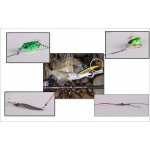 Anmuka 50PCS Steel Wire Leader Rope Fishing Line Lure Leader Swivel Interlock Snap Anti-bite Line fishing hooks 16/18/22/25/28cm