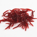 Anmuka 50pcs 3.8cm 0.2g Soft Lure Red Worms EarthWorm Fishing Baits Trout Fishing Lures fishing tackle fishing  spoon 21032-50