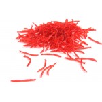 Anmuka hot-selling 200pcs Smell red worm lures 2cm soft bait carp fishing lure set artificial fishing tackle FREESHIPPING