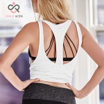 Aptitud movimiento Camiseta Women Fitness Sport top Gym Jogging Vest  Fitness Yoga shirt Running badminton Top for Women P041