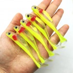 Artificial Lure 8pcs 8.5cm 5g yoyfishing Fishing Worm Swimbaits Jig Head Soft Lure Fly Fishing Bait Fishing Lure YE-168