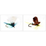 Attractive 36pcs Insect Fly Fishing Lure Artificial Fishing Bait Feather Single Treble Hooks Carp Fish Lure Water surface