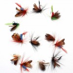 Attractive 60pcs Lures Fly fishing Hooks  Butterfly Insects Style Salmon Flies Trout Single Dry Fly Fishing Lure Fishing Tackle