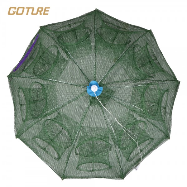 Automatic Fishing Net Shrimp Cage Nylon Foldable Crab Fish Trap Cast Net Cast Folding Fishing Network