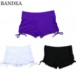 BANDEA 2016 New Hot Seven size Women Brazilian high waist Bikini Bottoms Swim trunks Sexy solid Swimming Trunks Swimwear