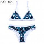 BANDEA 2017 Women Sexy Push Up Swimwear Print Bikini Brazilian Swimsuit Padding Bathing Suit Beachwear maillot de bain