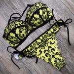 BANDEA Bikini Brazilian Swimwear Push Up Swimsuit Sexy Print Floral Bikini Summer Style Halter Swimwear HA953