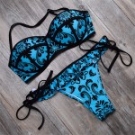 BANDEA Bikini Brazilian Swimwear Push Up Swimsuit Sexy Print Floral Bikini Summer Style Halter Swimwear HA953